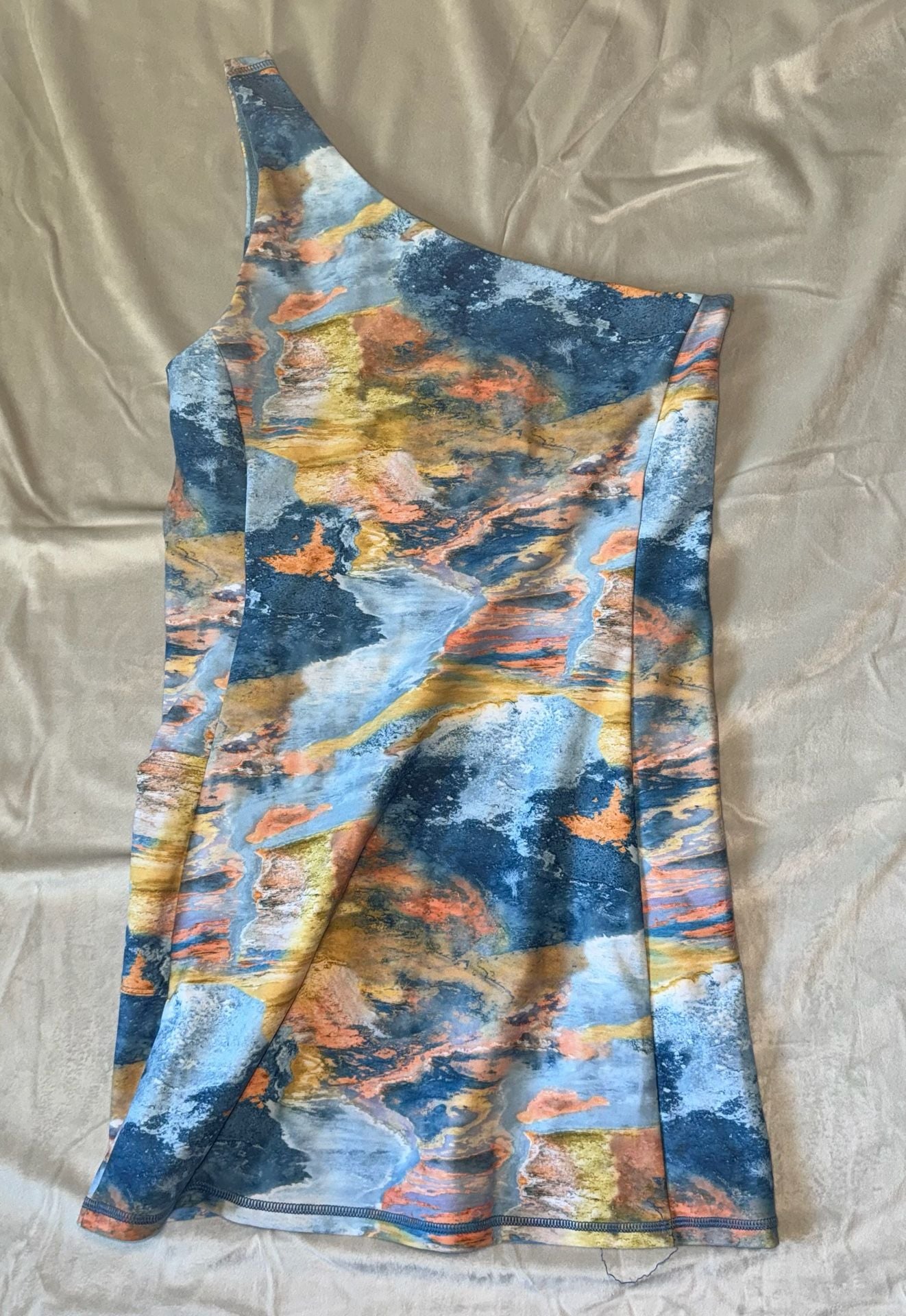 Dsg Twitch + Allison One Shoulder Athletic Performance Dress With Shorts